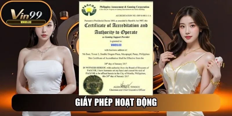 Vin99 - Nền Tảng Cược Uy Tín Mang Đến Trải Nghiệm Đẳng Cấp 26 Giấy phép hoạt động